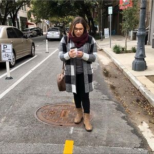 Long Sleeve Flannel Patterned Open Cardigan